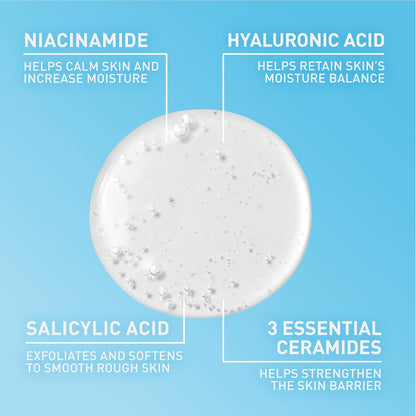 CeraVe Renewing Salicylic Acid Cleanser, BHA Exfoliating Face Wash, 16oz