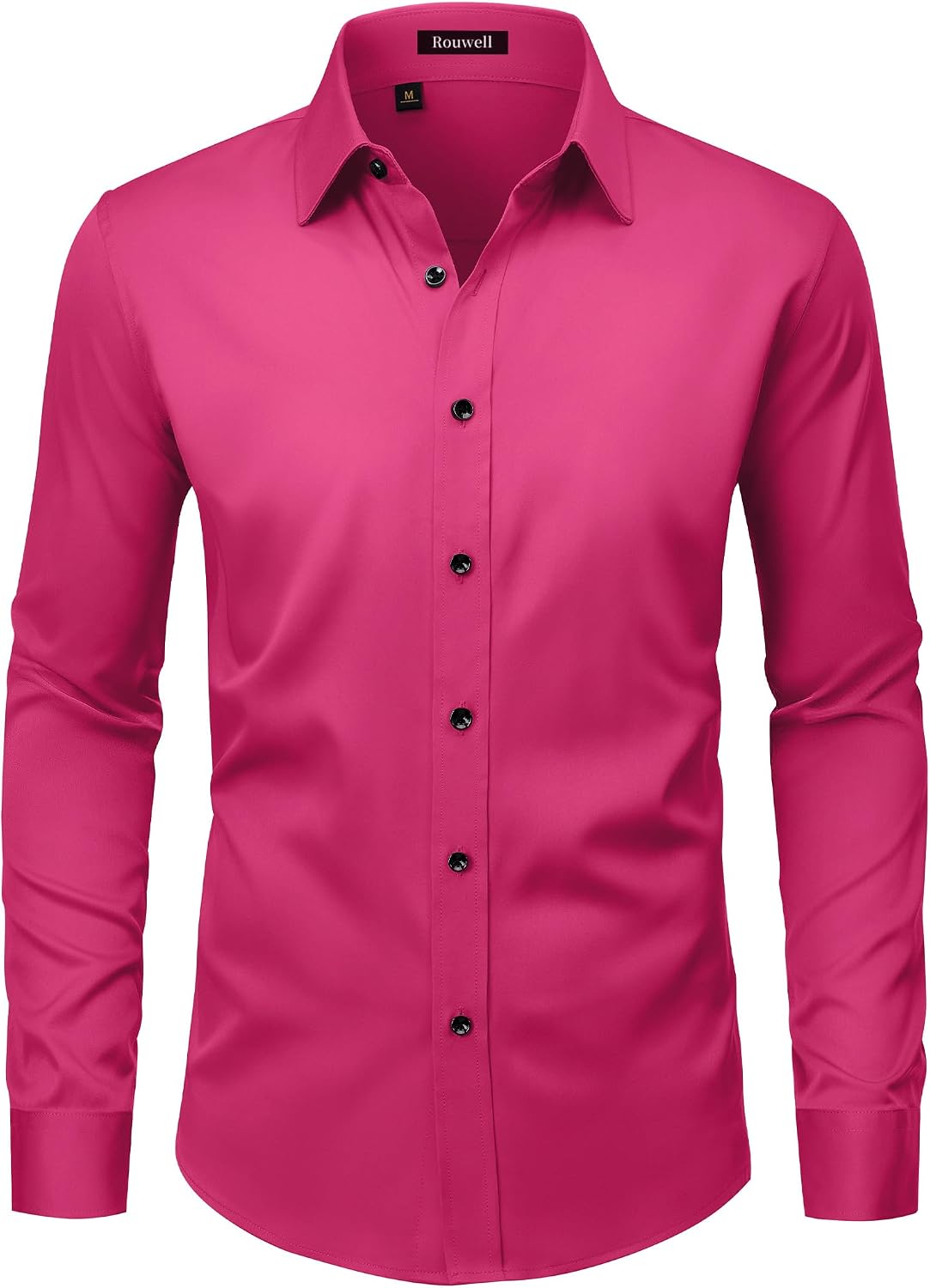 Men’s Wrinkle Free Dress Shirts Regular Fit Long Sleeve Non Iron Business Casual Wedding Stretch Button Down Shirt