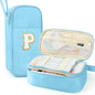 Cute Large Pencil Case Pouch,Personalized Initial Pencil Bag for Girls Boy