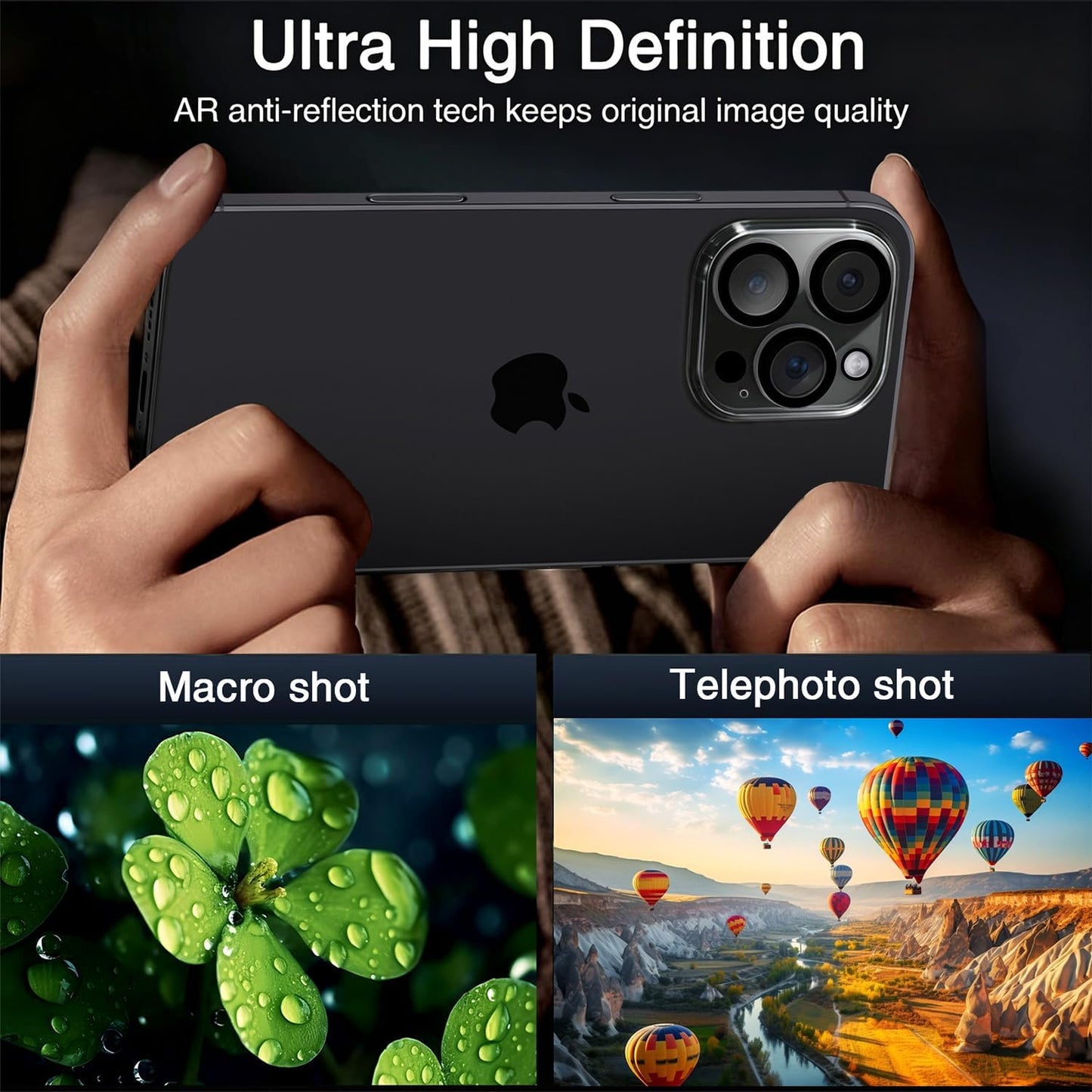 Wiaocit Camera Lens Protector for iPhone 16 Pro/iPhone 16 Pro Max