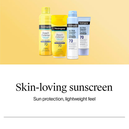 Neutrogena Ultra Sheer Dry Touch Sunscreen Lotion, SPF 70, 3 fl. oz