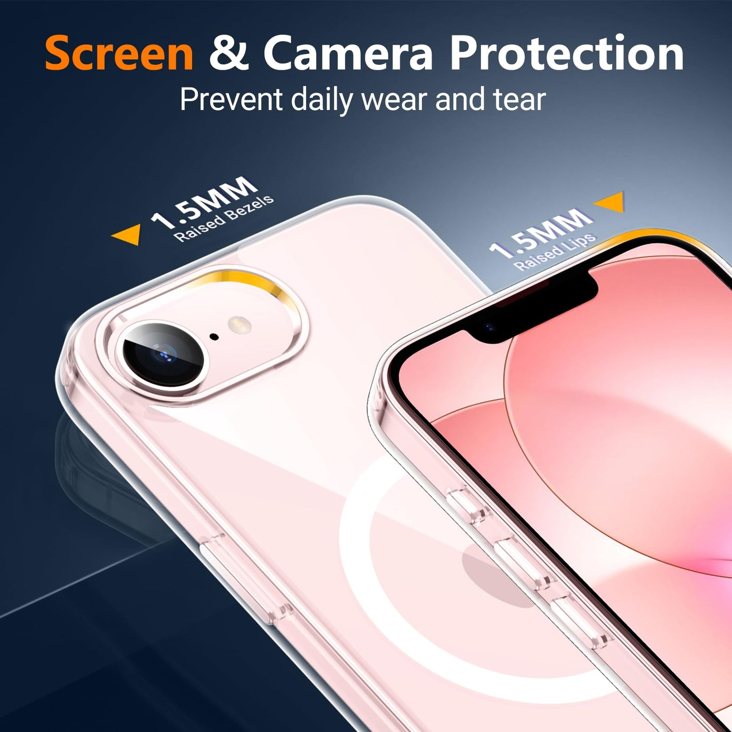 SPIDERCASE Magnetic for iPhone 17 Pro Max Case,with Kickstand,Clear