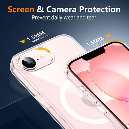 SPIDERCASE Magnetic for iPhone 17 Pro Max Case,with Kickstand,Clear