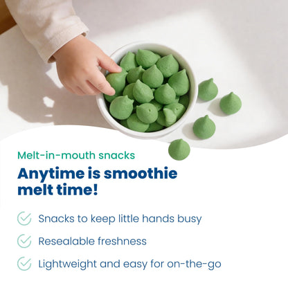 Amara Smoothie Melts - Mango Carrot - Organic Baby Snacks w/ Fruits & Veggies - Plant Based Yogurt Melts - Healthy Toddler Snack - Activity Book Included - Enjoy From 10+ Mos - 6 Resealable Bags
