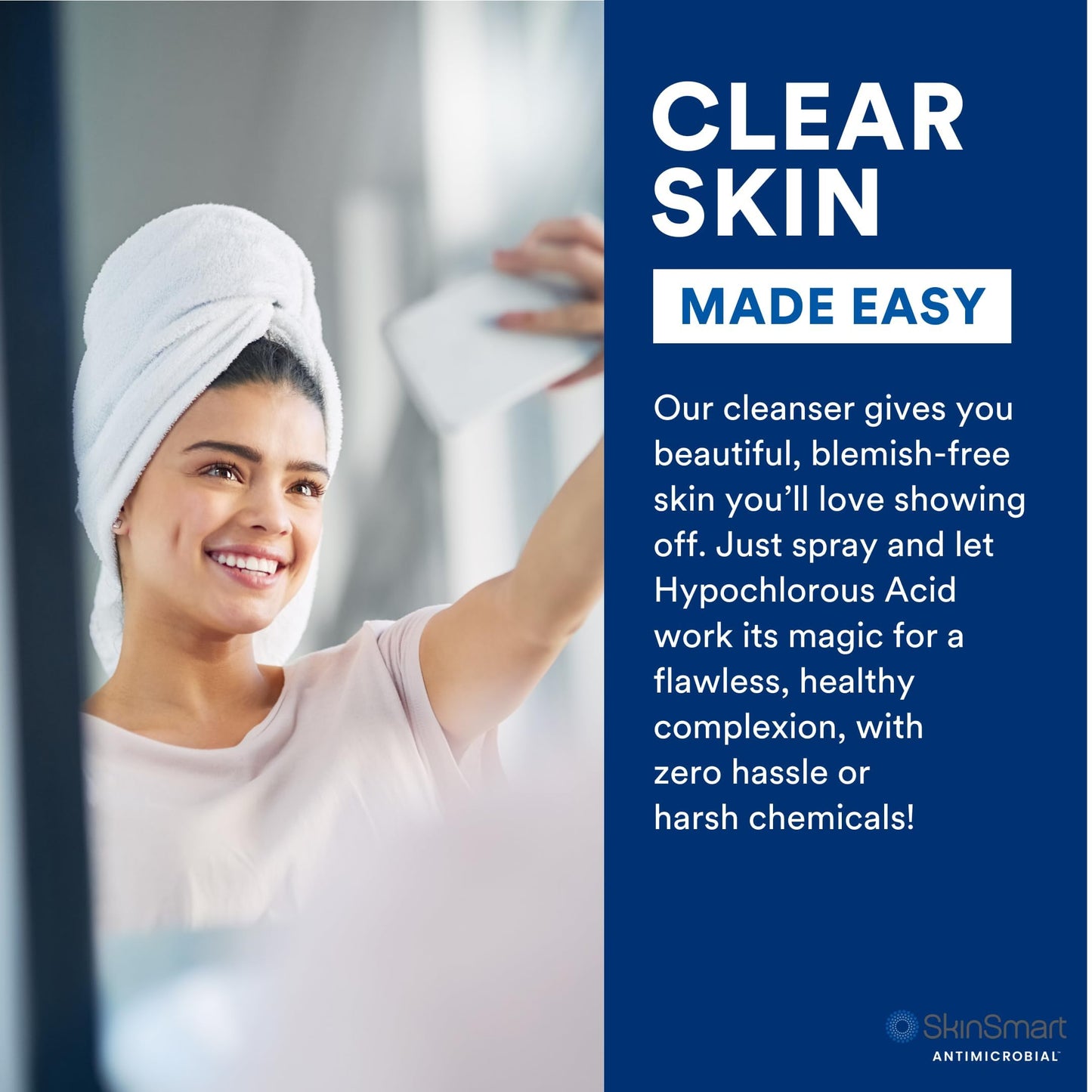 SkinSmart Antimicrobial Facial Cleanser for Breakouts and Blemishes, 8 oz