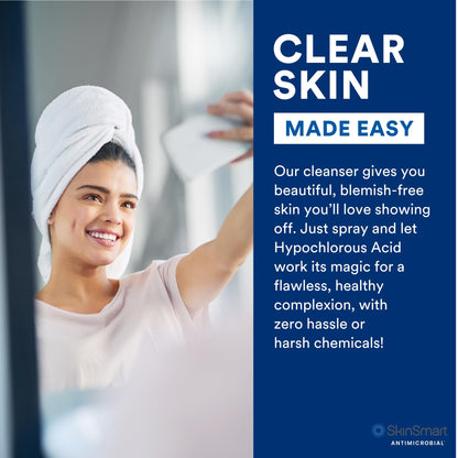 SkinSmart Antimicrobial Facial Cleanser for Breakouts and Blemishes, 8 oz