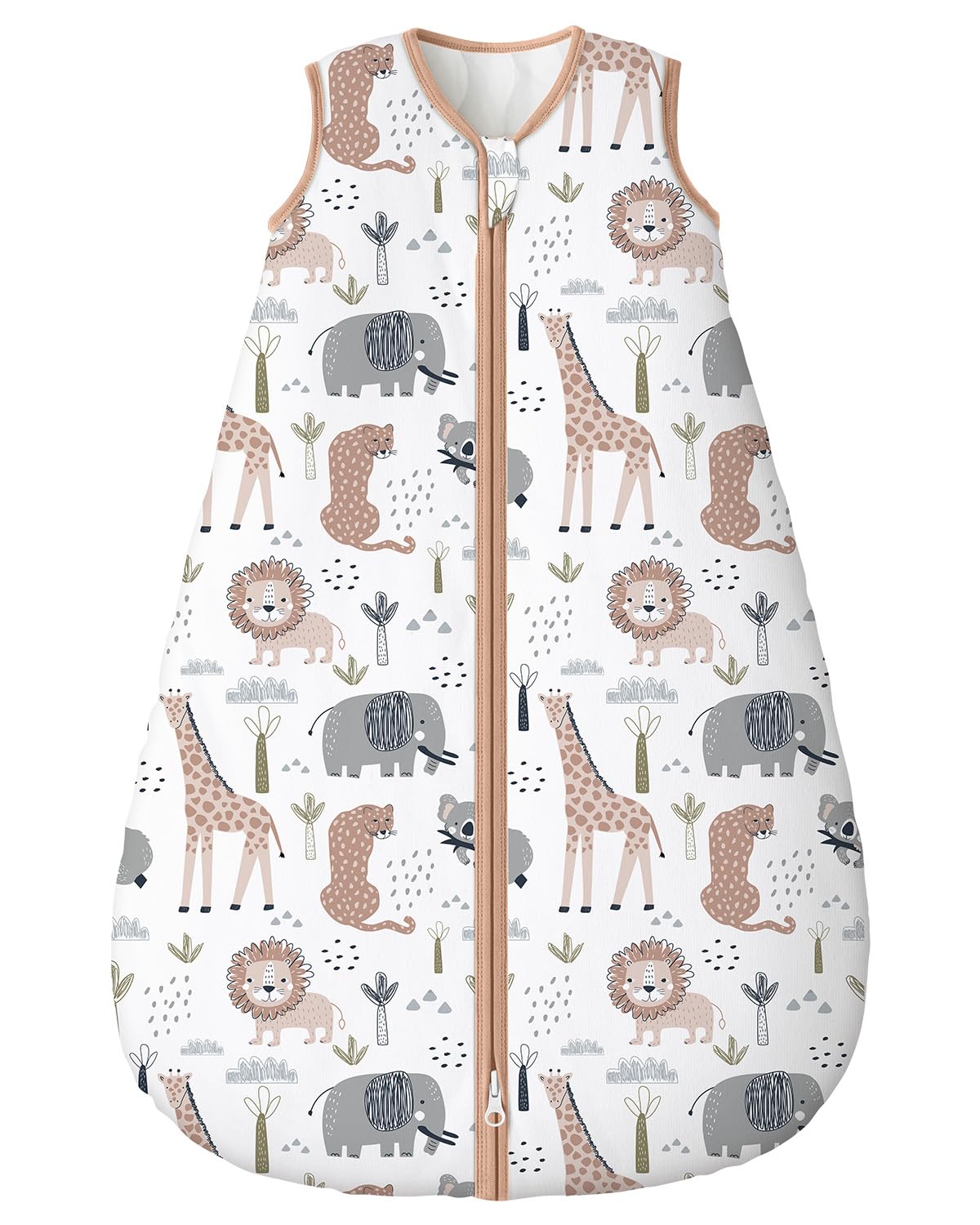 Yoofoss Baby Sleep Sack 0-6 Month 0.5TOG 100% Organic Cotton 2-Way Zipper