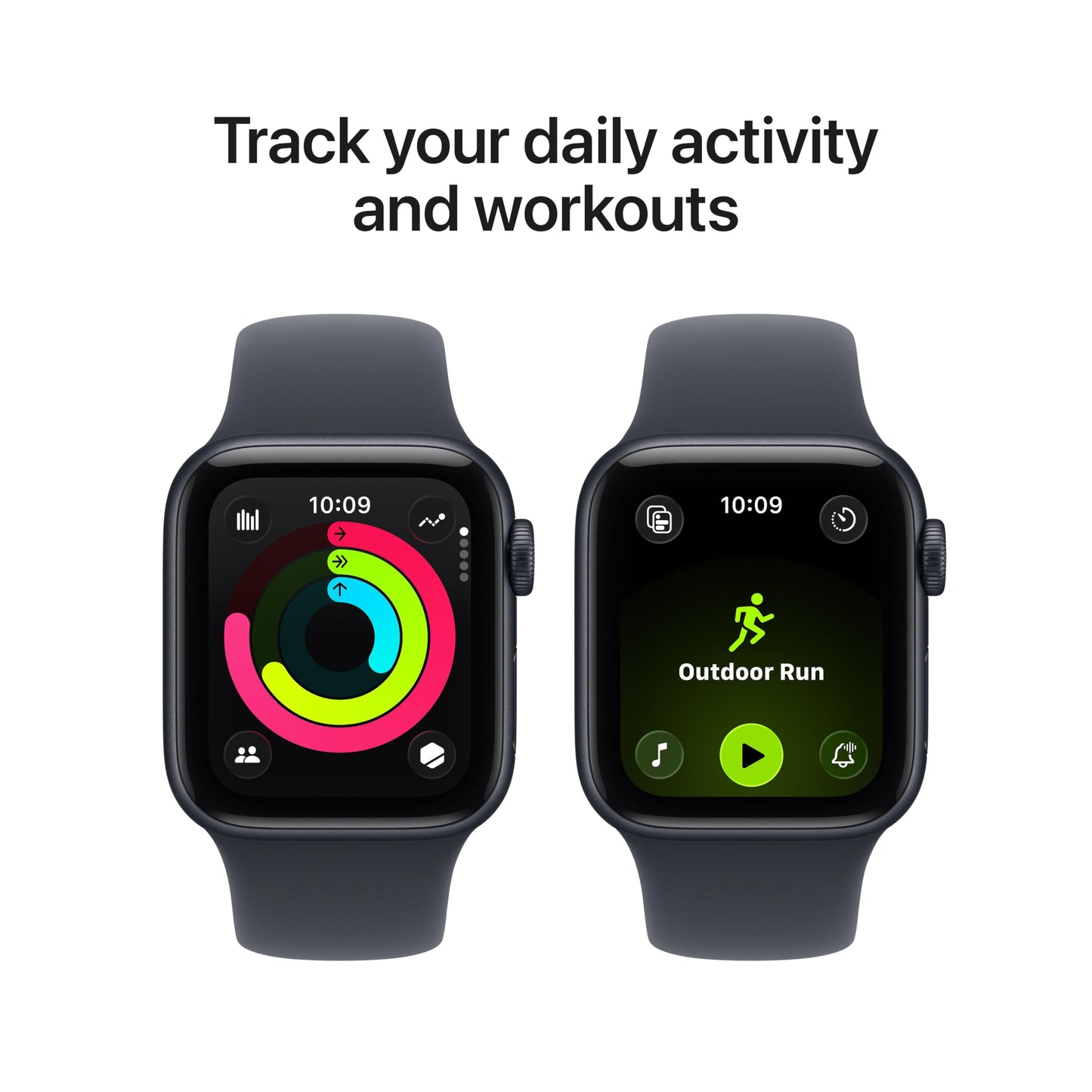 Apple Watch SE 3 [GPS 44mm] Smartwatch with Midnight Aluminum Case with Midnight Sport Band - M/L. Fitness and Sleep Trackers, Heart Rate Monitor, Always-On Display, Water Resistant