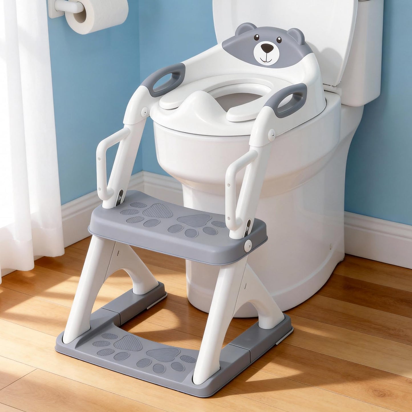 Potty Training Toilet for Toddlers, 2-in-1 Potty Training seat, Anti-Slip