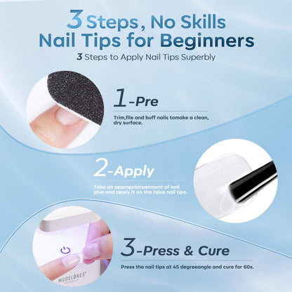 modelones Gel Top Base Coat Set 15ml 2026 Upgrade No Wipe Super Shine