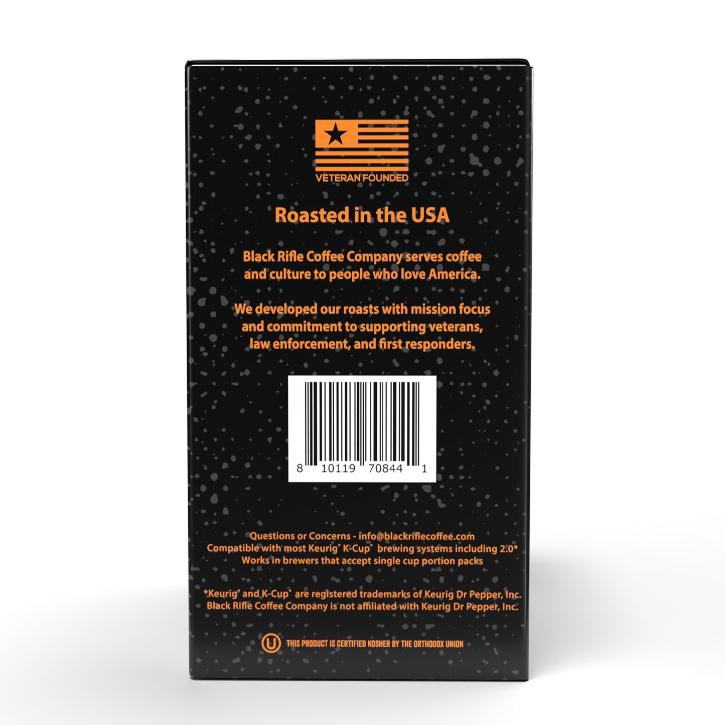Black Rifle Coffee Medium Roast K Cup Coffee Just Black 32 Count