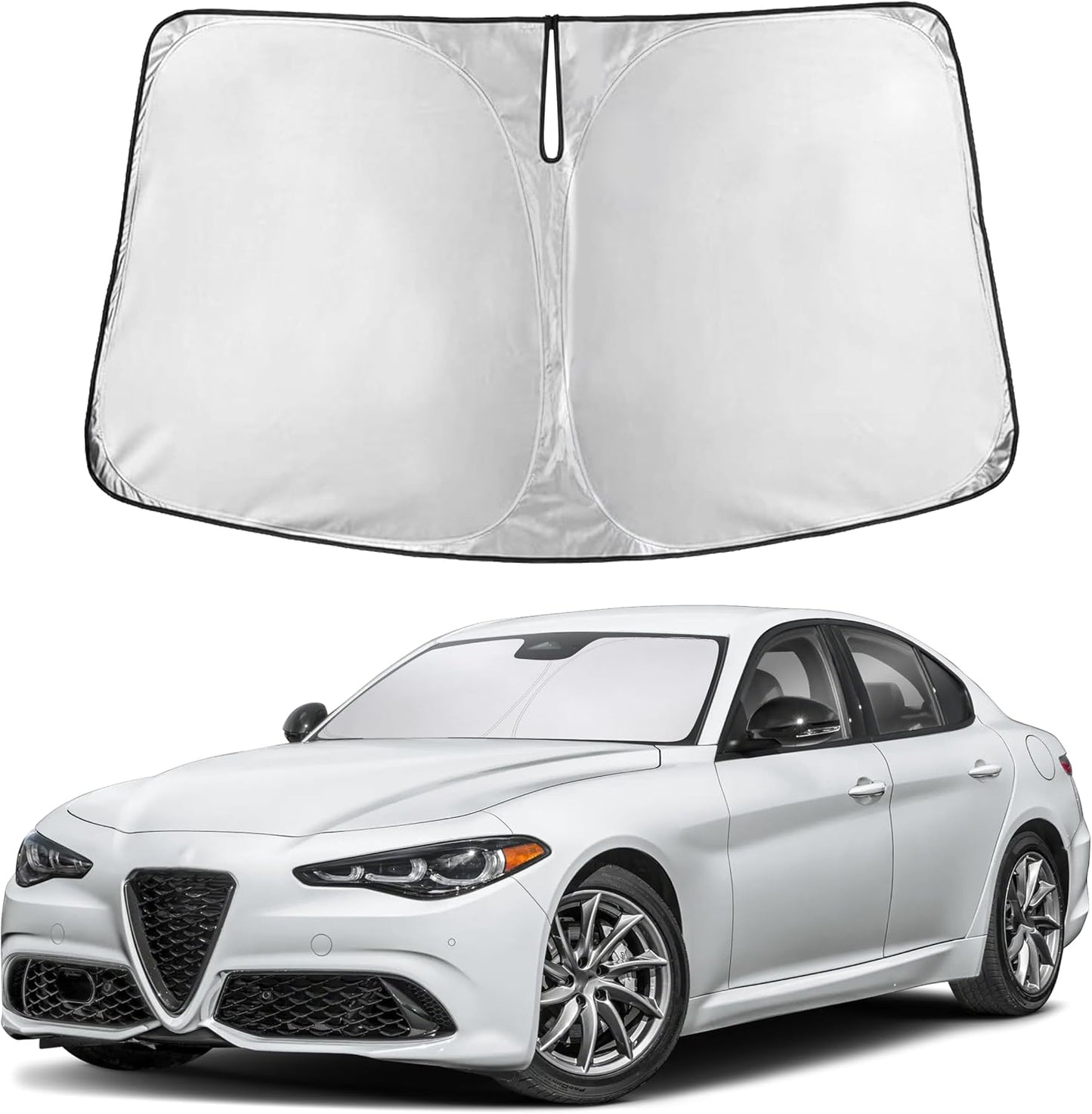 Econour Car Windshield Sun Shade, Front Window Sun Blocker for SUVs,Sedan