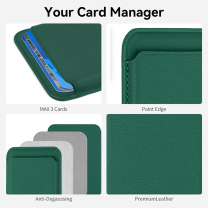 Magnetic Wallet Cell Phone Card Holder for Phone Case with Mag-Safe