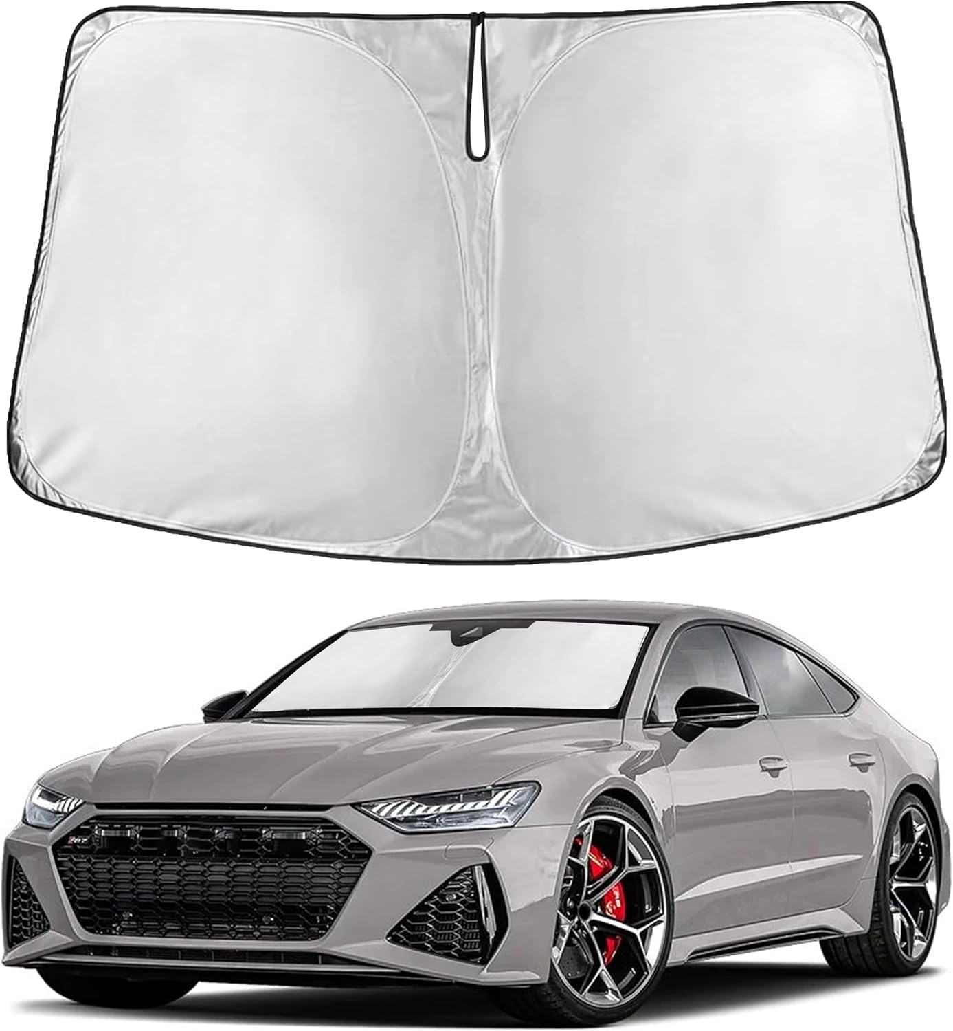 Econour Car Windshield Sun Shade, Front Window Sun Blocker for SUVs,Sedan