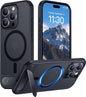 Magnetic Compatible with iPhone 14 Pro Max Case, [Built-in Invisible Kickstand][Compatible with MagSafe] [Military Grade Shockproof] Slim Translucent Matte Phone Case for iPhone 14 Pro Max 6.7"