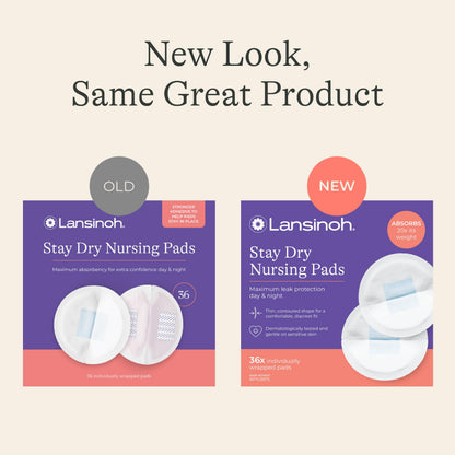 Lansinoh Stay Dry Disposable Nursing Pads, 100 Count