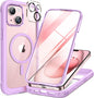 miracase for iPhone 17e Case & iPhone 16e Case, Full-Body Phone with Built-in Glass Screen Protector, [Magnetic with MagSafe] Military Drop Proof 17 E/ 16 E Cover Bumper 6.1 inch, Black