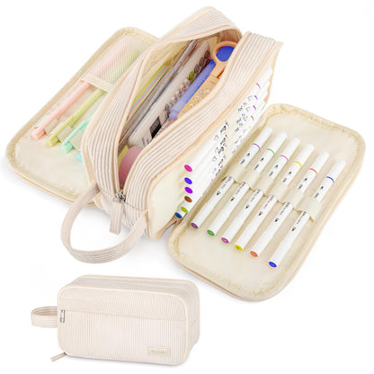 Cute Big Pencil Case Pouch Bag with Handle for Teen Girls Boy Gift