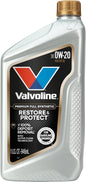 Valvoline Advanced Full Synthetic SAE 0W-20 Motor Oil 5 QT