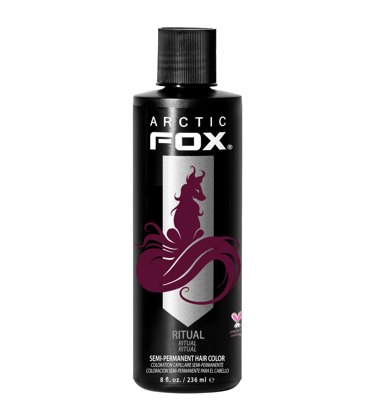 ARCTIC FOX Semi-Permanent Hair Dye - Sunset Orange, Vegan - 2 x 8 oz