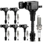 UF667 Ignition Coil & ILZFR6D11 Double Iridium Spark Plug for BMW 2.5-6.0L