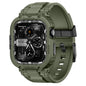 amBand Bands Compatible with Apple Watch 9/8/7/6/5/4 & SE 3/2/1 45mm/44mm Case for Men, M1 Sport Series Rugged Case Protective Cover for iWatch SE3/SE2/6/SE/5/4 44/45 mm Men Black