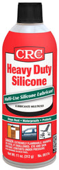 CRC Heavy Duty Silicone Lubricant, 11 Wt Oz, Clear Colorless Liquid