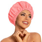 Edoneery Shower Caps for Women Reusable Waterproof, Shower Hair Cap
