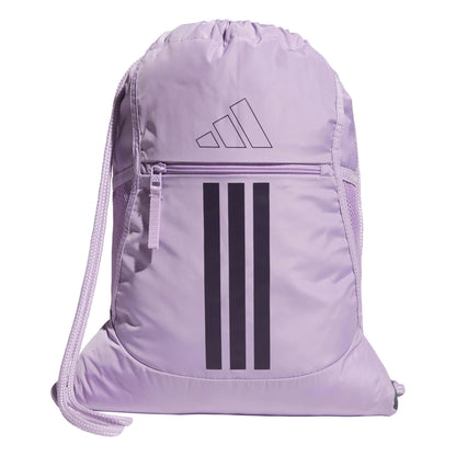 adidas Alliance Sackpack – Drawstring Backpack for Sports, Small Gym Bag, Preloved Teal Green/Black/3, OSFA