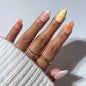Glamnetic Press On Nails - Short Almond, Glossy Fake Nails 24 Pc Full Kit
