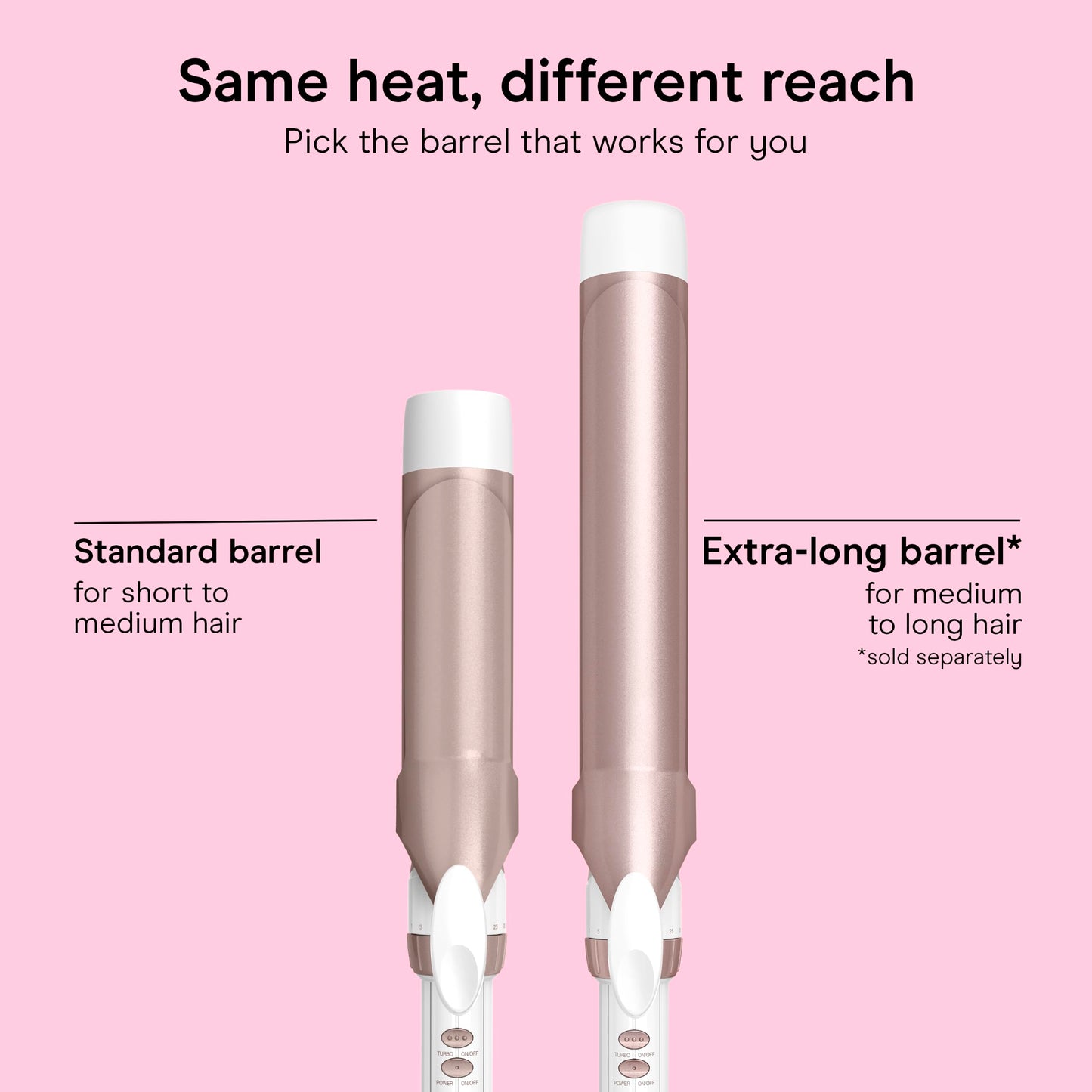 Conair Curling Iron, Double Ceramic, 1" Barrel, White/Rose Gold