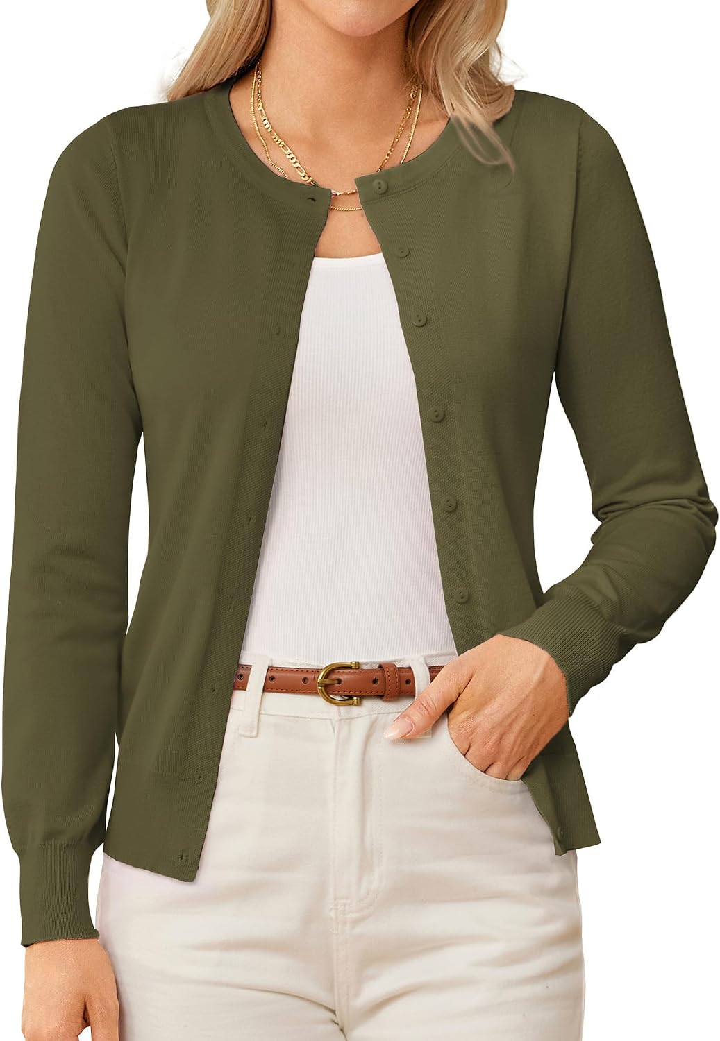 GRACE KARIN Knit Cardigan Sweaters for Women Lightweight Fall Outfits 2026
