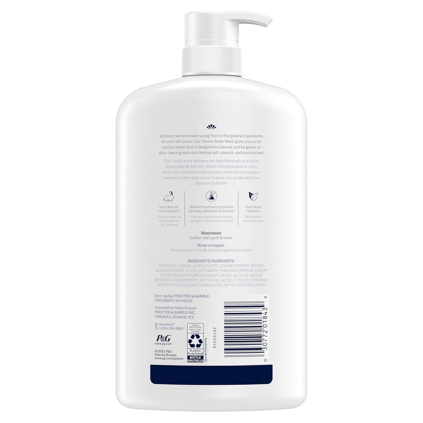 Ivory Body Wash Designed for the Whole Family, Jojoba Scent, 35 oz
