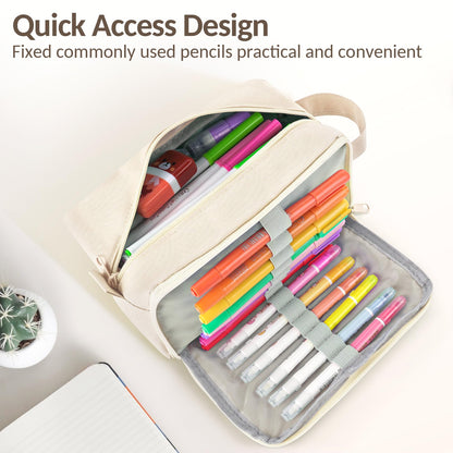 Sooez Original High Capacity Pencil Case, Big Pencil Bag Pouch Organizer