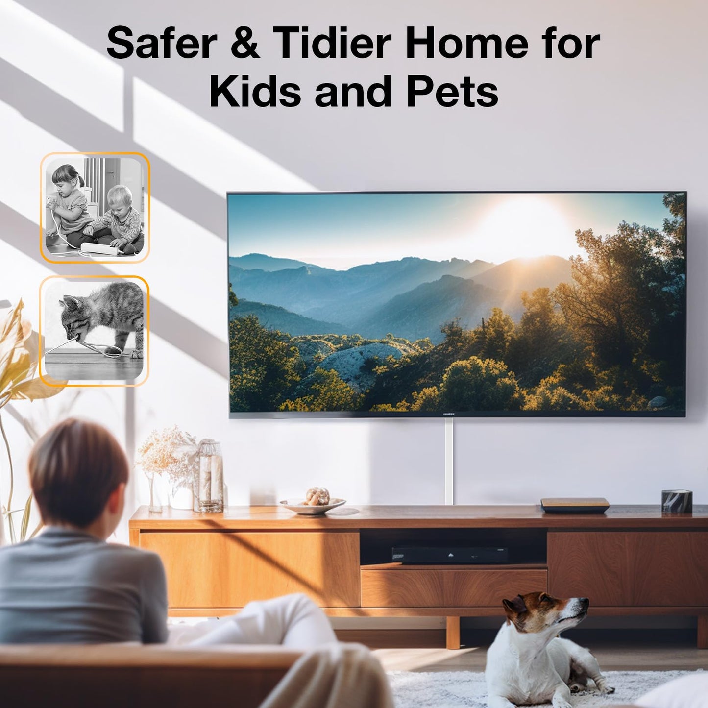 Wire Hider, 157in Delamu Cord Hider Wall, Paintable Wire Covers for Cords, TV Cable Hider Wall Kit, Cable Covers Raceway, Cable Management Hide TV Cords for Wall Mount TV, 10XL15.7 W0.95 H0.55in Brown