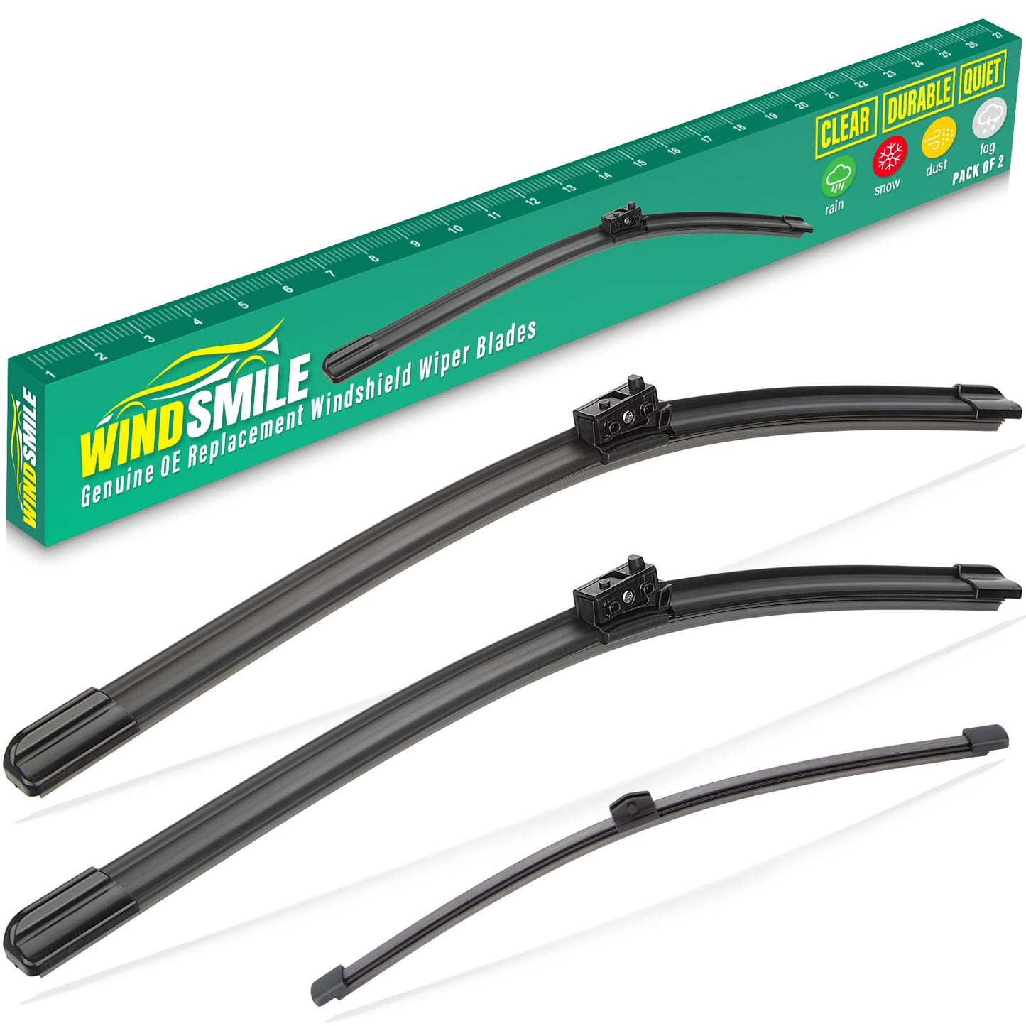 WINDSMILE Windshield Wiper Blade Replacement for Hyundai Palisade 2020-2025