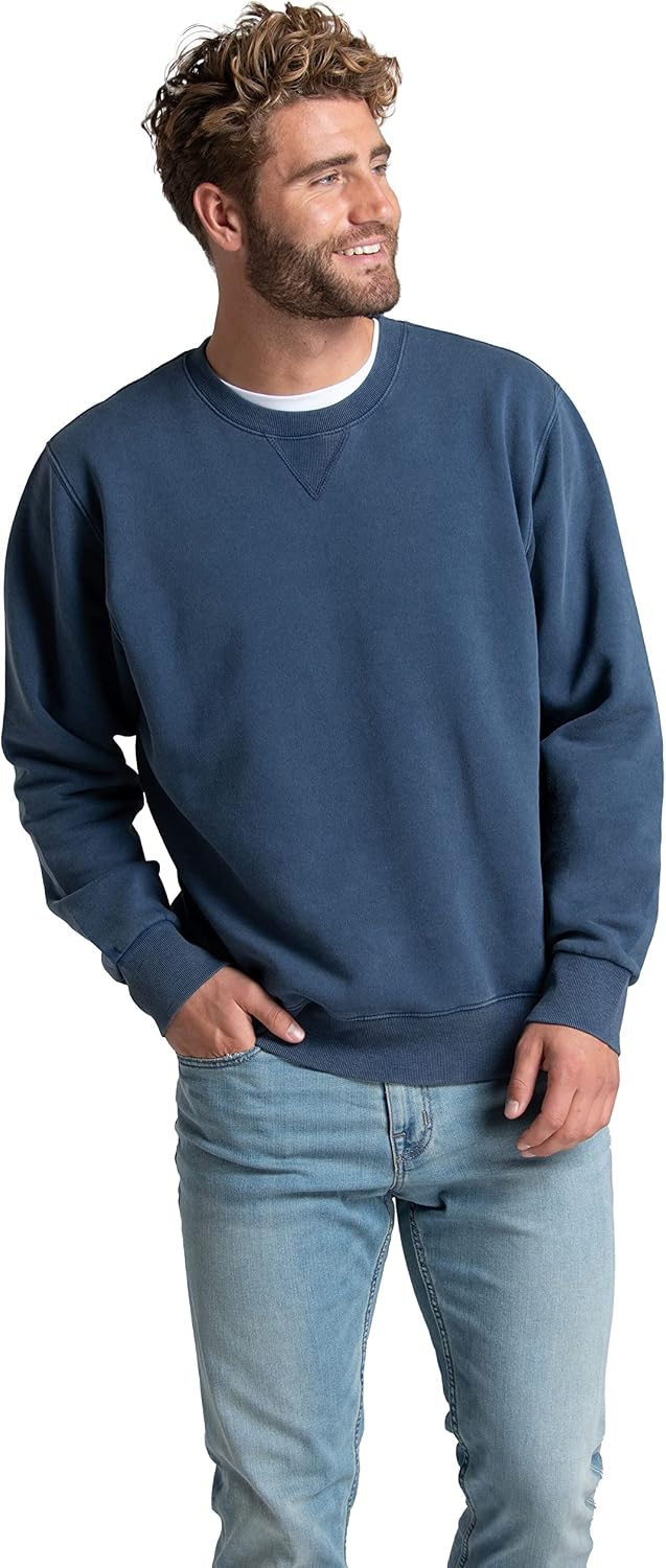 Fruit of the Loom Men's Eversoft Fleece Crewneck Sweatshirts, Moisture Wicking & Breathable, Sizes S-4x