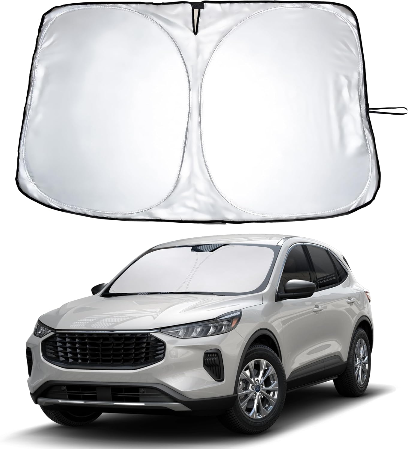 Econour Car Windshield Sun Shade, Front Window Sun Blocker for SUVs,Sedan