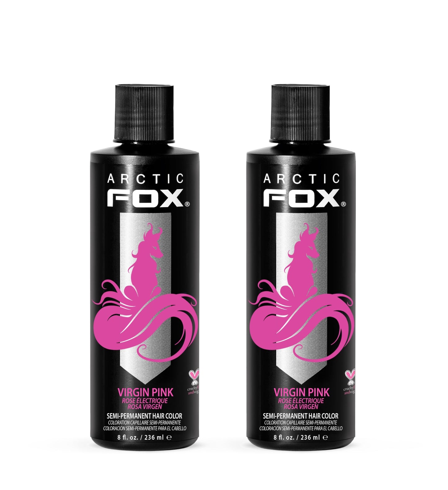 ARCTIC FOX Semi-Permanent Hair Dye - Sunset Orange, Vegan - 2 x 8 oz