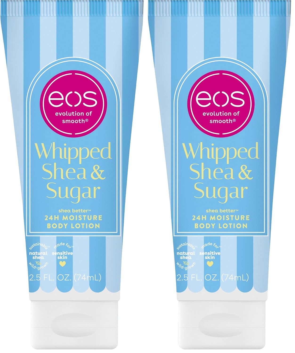 eos 24H Moisture Travel Body Lotion- Vanilla Cashmere, 2.5 fl oz