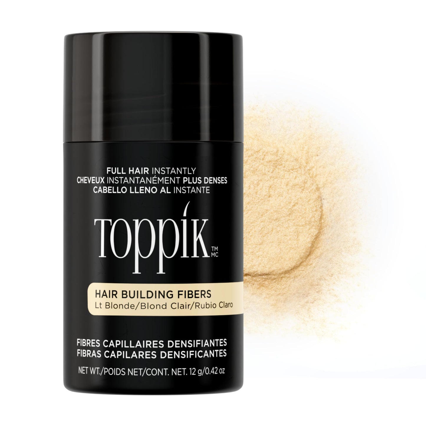 Toppik Hair Building Fibers, Fill In Fine or Thinning Hair Instantly Thicker, Fuller Looking Hair 9 Shades,4 size options