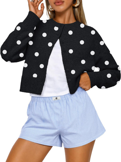 Trendy Queen Cropped Cardigan Sweaters for Women Fall Fashion Clothes 2026