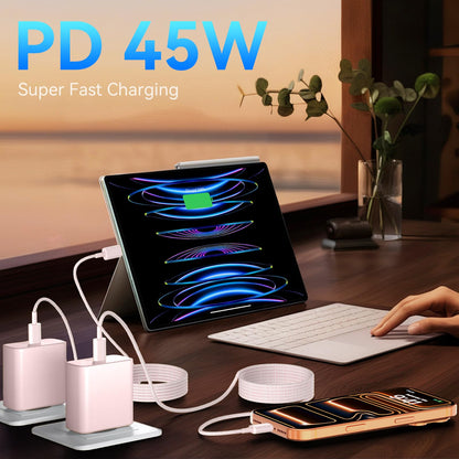 Phone 17 16 Pro Max Charger Fast Charging, 45W Super Fast USB C Charger Block with 10FT Long Charging Cord Cable for 17 16 Pro Max/17 16/16 Plus,15 Pro Max/15 Pro/15, Android Phone-Black