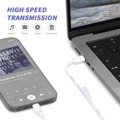 iPhone Charger Fast Charging,2Pack 20W Type C Fast Charger Block with [10FT&6FT] USB C to Lightning Cable Compatible for iPhone 14/13/12/11 Pro Max/Xs Max/XR/X,iPad