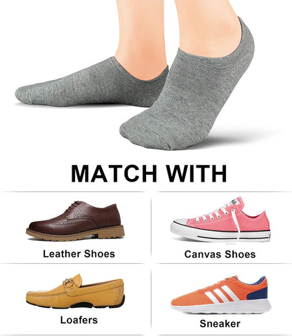 wernies No Show Socks Women Low Cut Ankle Socks Non Slip 4/8 Pairs
