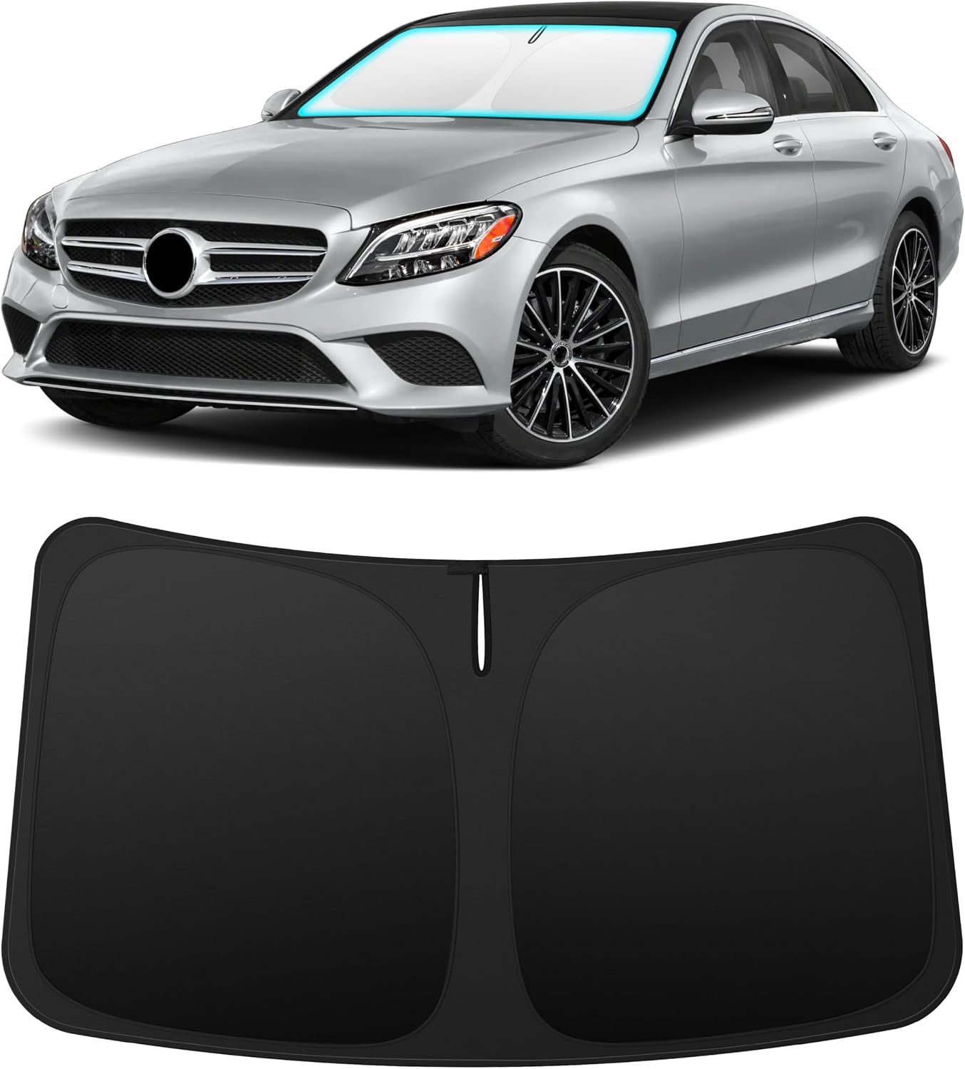 INSAUTO Custom Fit Windshield Sun Shade for Nissan Frontier 2005-2021