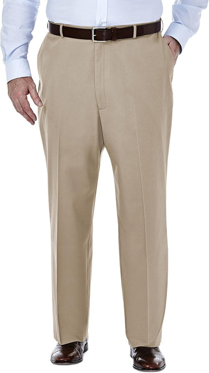 Haggar Men's Classic Fit Premium No Iron Khaki Pant