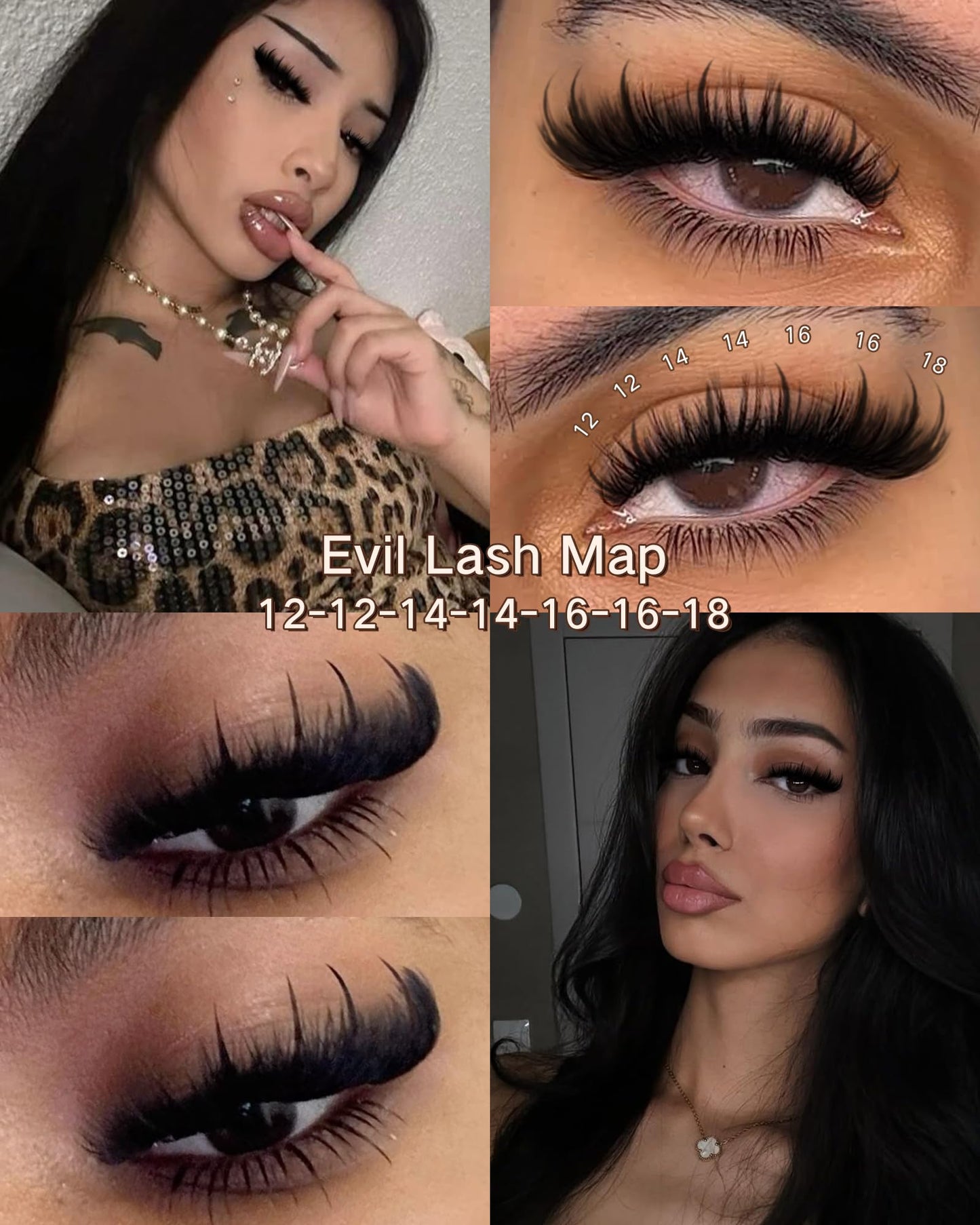 Goddvenus Pre-made Spikes Lash Clusters Wispy Manga Eyelash Clusters