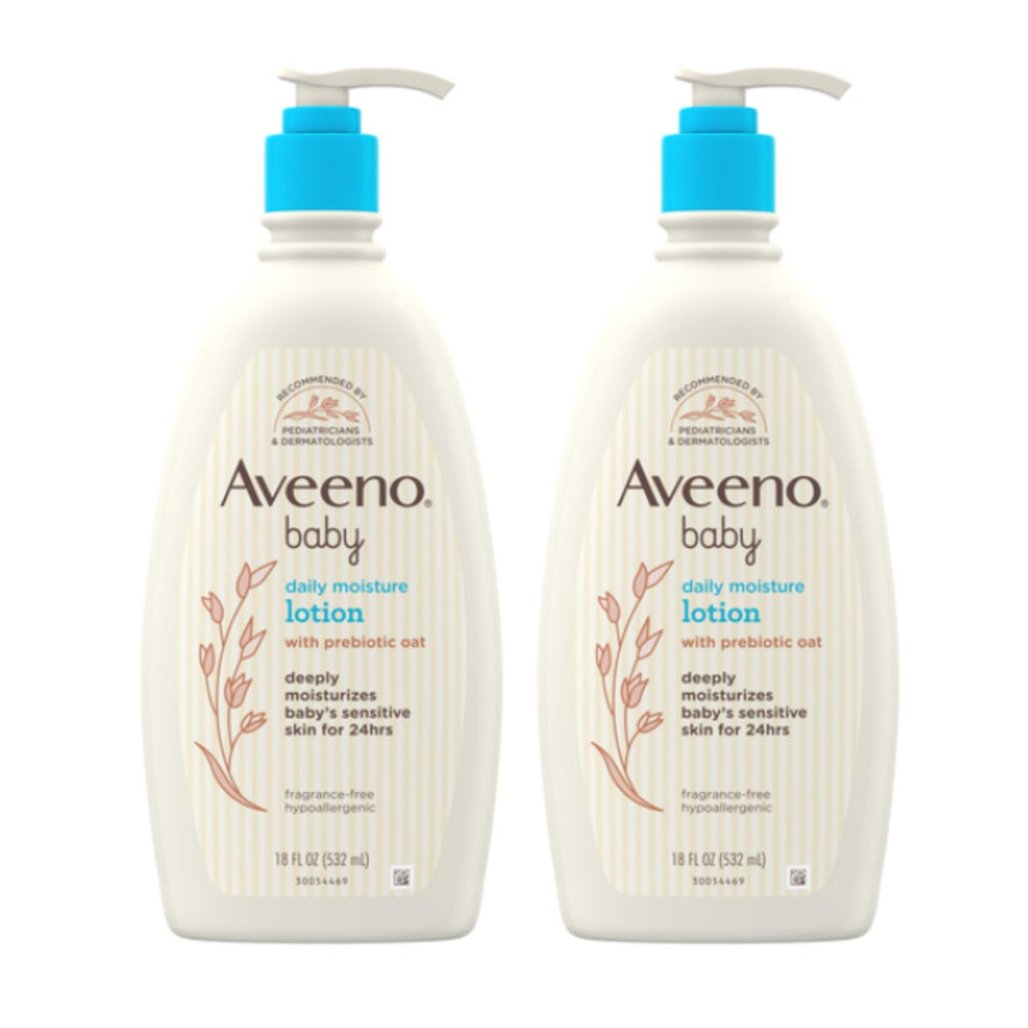 Aveeno Baby Daily Moisture Body Lotion, Fragrance Free, 18 fl. oz