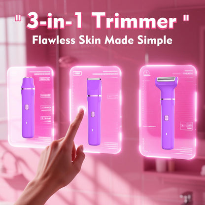 Risina 2-in-1 Bikini Trimmer for Women, Women's Electric Razor, Face Shaver